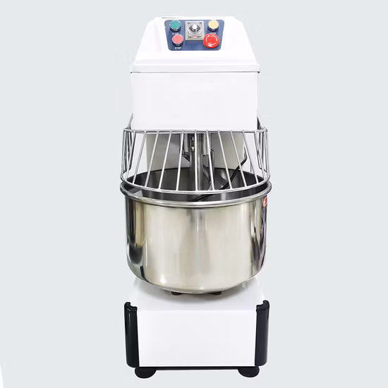 Comercial Industrial Eléctrico 8 100kg 20L 260L Alimentos Pan Hornear Equipos de panadería Soporte de doble movimiento Máquina en espiral de masa Mezcladora en espiral Mezcladora de masa de harina